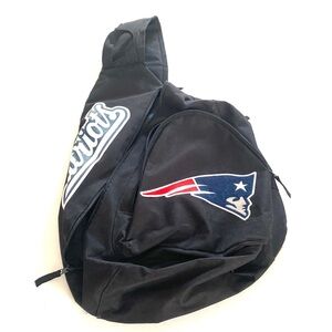 NFL New England Patriots black slap back pack